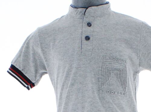 Playera Niño Algodón Gris Manga Corta 3291 1 a 18 Años.