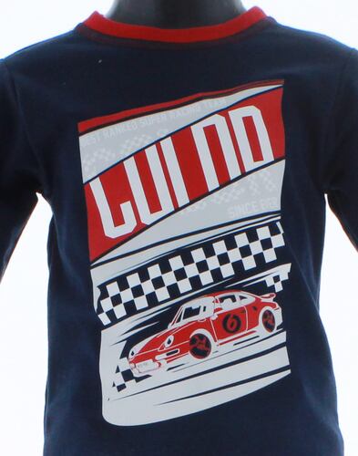 Playera Niño Azul Marino Manga Larga 3292 2 a 18 Años.
