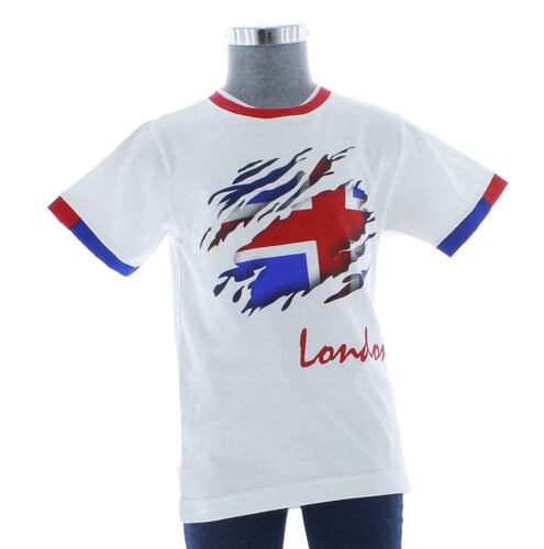 Playera Niño Algodón Blanca Manga Corta 3295 1 a 18 Años