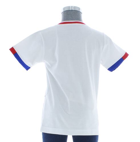 Playera Niño Algodón Blanca Manga Corta 3295 1 a 18 Años