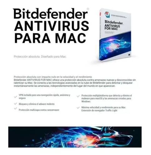 ESD Bitdefender compatible con Mac 3 Usuarios, 1 Año