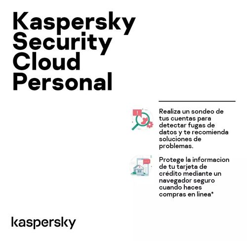 ESD Kaspersky Security Cloud Personal 5 Dis 1 año 5 cuentas