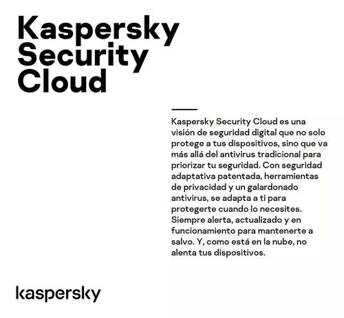 ESD Kaspersky Security Cloud Personal 5 Dis 1 año 5 cuentas