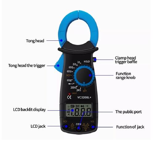 Multimetro Professional Digital Lcd Portátil Ac/dc Pinza