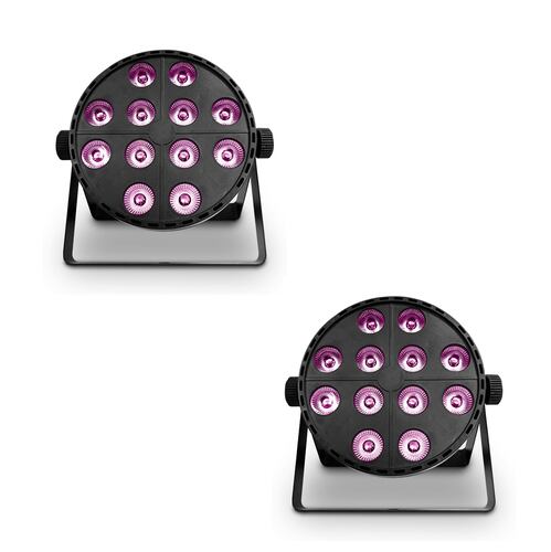 Juego De 2 Cañones Led ALIEN PRO Par 12x10 Rgbuv 4 En 1.