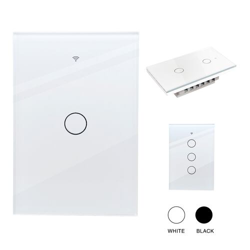 Apagador inteligente WiFi 1 vía, interruptor de luz de pared Smart Switch compatible con Alexa, Google Home, Smart Life