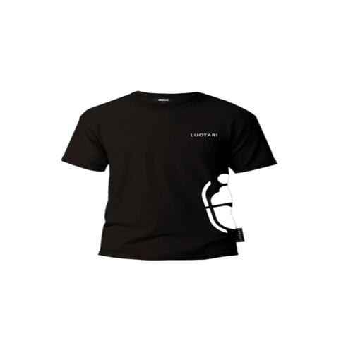 T Shirt camiseta playera negra blanco con diseño de escarabajo Luqtari 