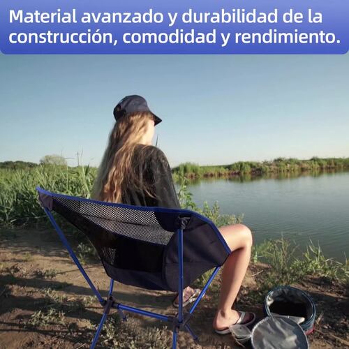Silla Plegable Camping Y Playa Compacta Portátil Con Bolsa Vacaciones