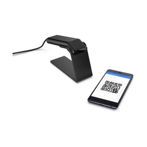 Lector de Código de Barras y QR HP HSN-NL-01 LED 2D con Base.
