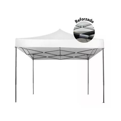 Toldo Blanco Reforzado Tipo Carpa Plegable 3x3m Impermeable