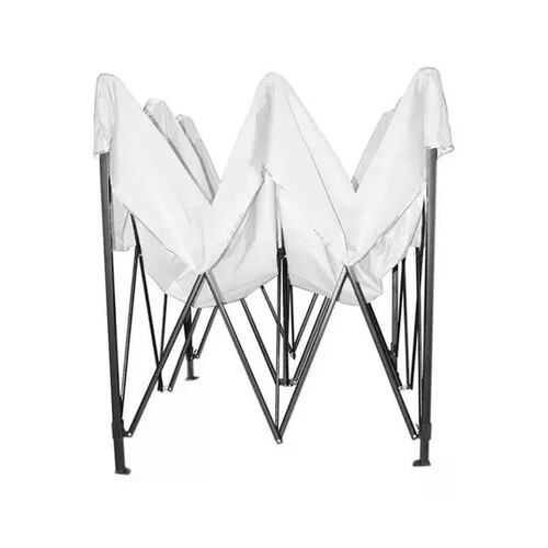 Toldo Blanco Reforzado Tipo Carpa Plegable 3x3m Impermeable