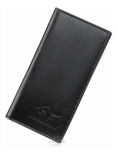 Cartera Plegable De Negocios Para Hombre Negra