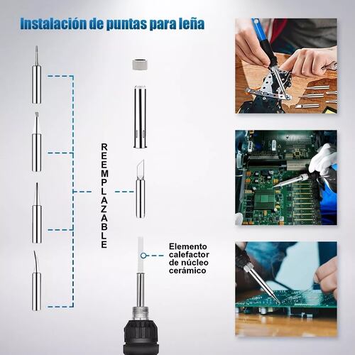 Kit De Soldador Electronica  Con Multímetro Digital