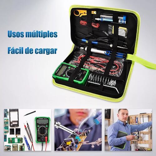 Kit De Soldador Electronica  Con Multímetro Digital