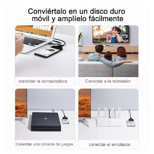 Cable Adaptador Usb 3.0 A Sata 2.5 Para Discos Duros