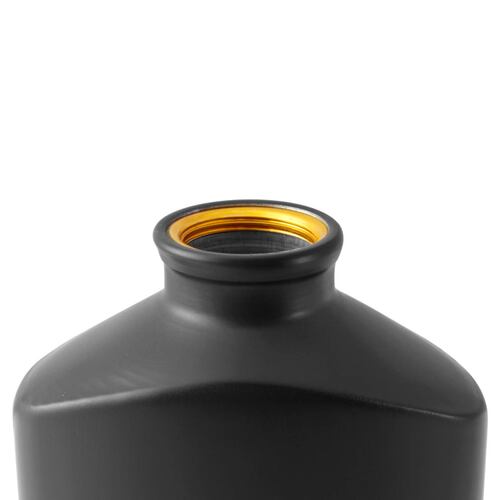 Botella Cantimplora Plana 500ml Aluminio Negro Wallis