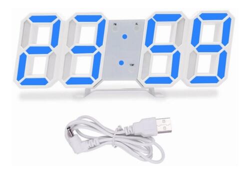 Reloj Alarma Digital 3d De Pared Led Multifuncional