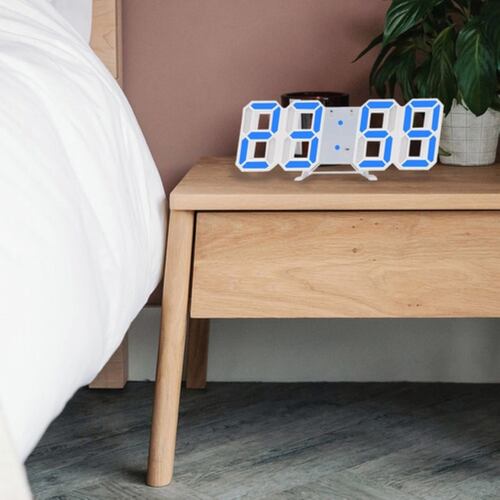 Reloj Alarma Digital 3d De Pared Led Multifuncional