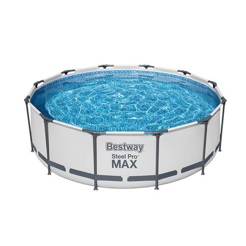 Alberca Piscina Armable Circular Gris Bestway 3.66 m x 1.00 m