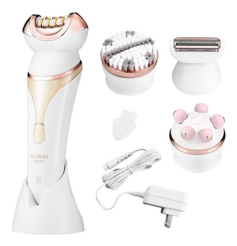 Depiladora Maquina,cepillo Limpieza Facial Blanco con Rosa
