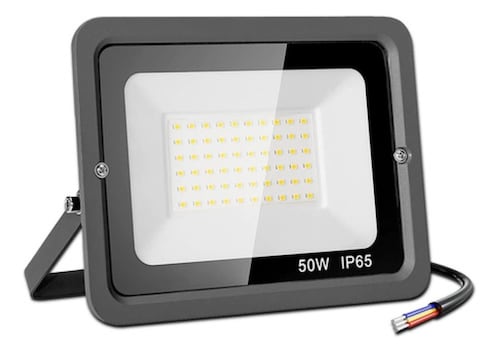 Reflectores Led 50w Iluminacion Lamparas Leds Exterior 110v Negra