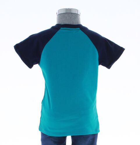 Playera Niño Algodón Azul T shirt 3334 1 a 5 Años.