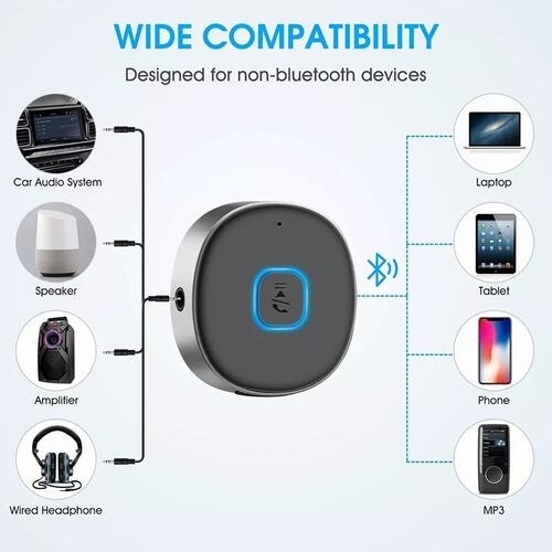 Transmisor Y Receptor De Audio Bluetooth V5.0 Aux