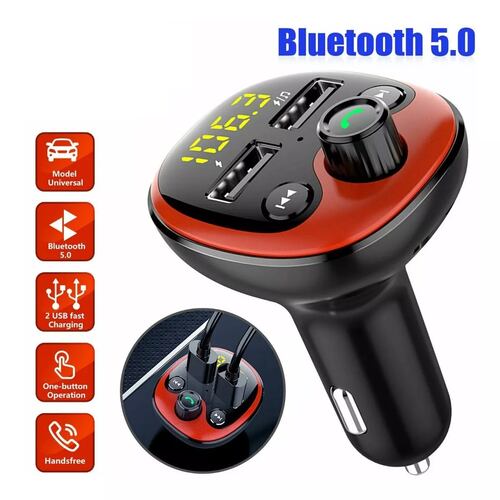 Cargador Usb Doble Transmisor Y Receptor Bluetooth De Audio