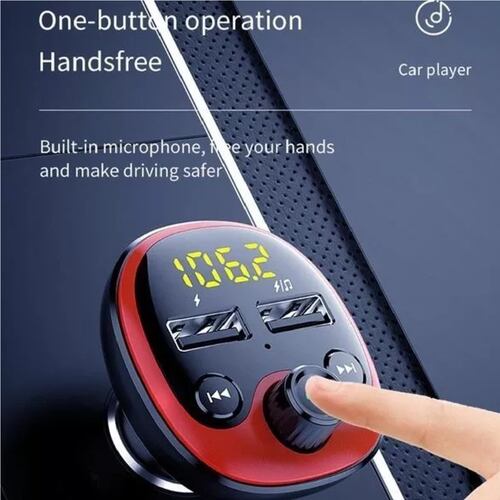 Cargador Usb Doble Transmisor Y Receptor Bluetooth De Audio