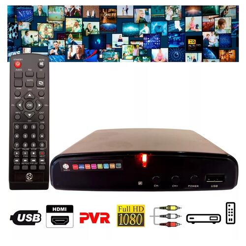 Decodificador Tv Convertidor Digital Full Hd 1080p