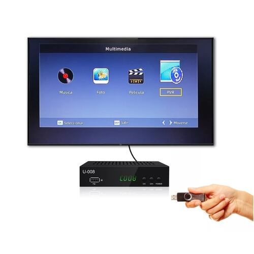Decodificador Y Convertidor Digital Tv Full Hd 1080p