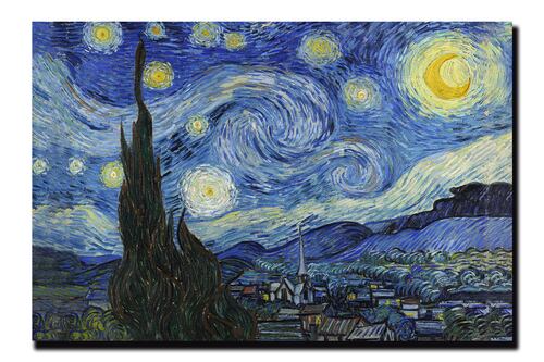 Cuadro Decorativo La Noche Estrellada de Vincent Van Gogh.