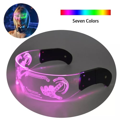 Colorido Led Gafas Luminosas Para Fiesta De Música Festival