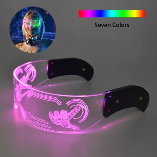 Colorido Led Gafas Luminosas Para Fiesta De Música Festival