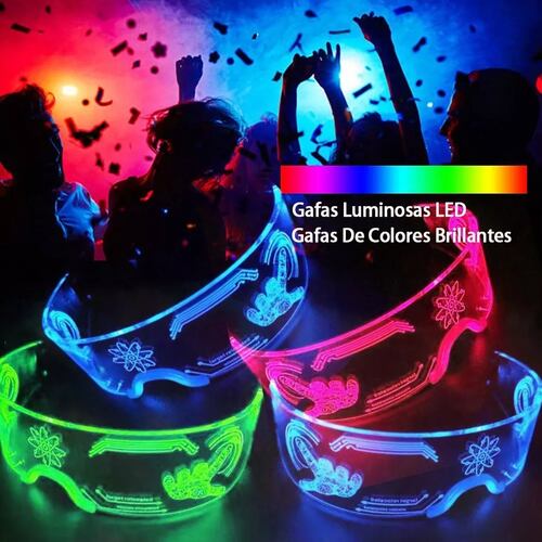 Colorido Led Gafas Luminosas Para Fiesta De Música Festival