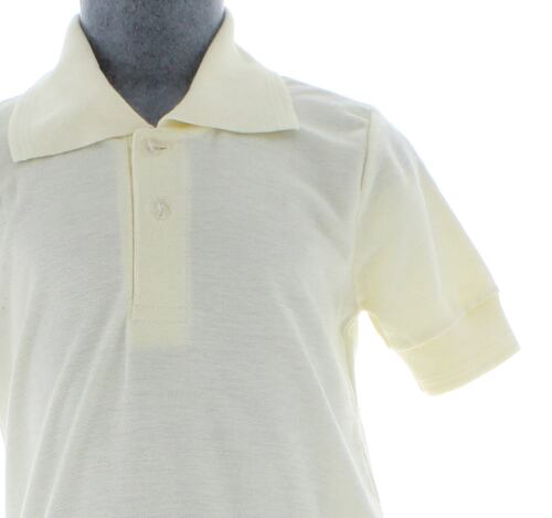 Playera Polo Para Niño De Algodon Color Beige 3347 2 a 18 Años.