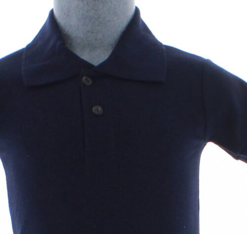 Playera Polo Para Niño De Algodon Azul Marino 3348 2 a 18 Años.