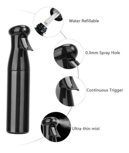 Atomizador Fumigador Aspersor 280ml Portátil Negro