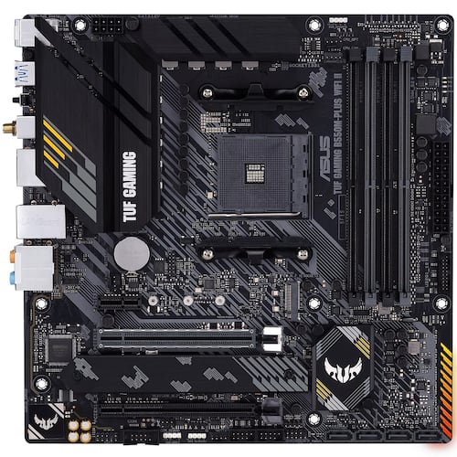 Tarjeta Madre ASUS TUF GAMING B550M-PLUS WIFI II AURA 4xDDR4 2xPCI-E USB3 Socket AM4.