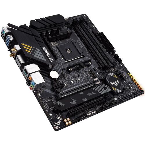 Tarjeta Madre ASUS TUF GAMING B550M-PLUS WIFI II AURA 4xDDR4 2xPCI-E USB3 Socket AM4.