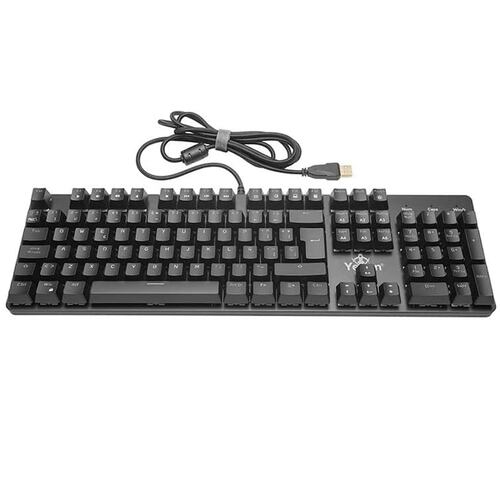 Teclado YeYian Kusari RGB Mecanico Switch Cafe YKM-ERGB-03.