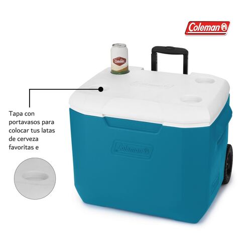 Hielera C/Ruedas 60Qt 94 Latas Ocean 2160832 Coleman