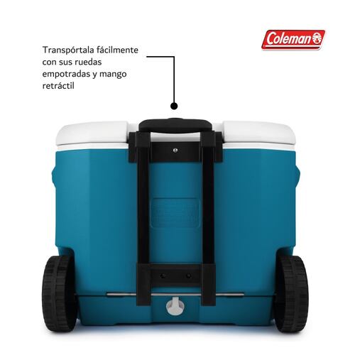 Hielera C/Ruedas 60Qt 94 Latas Ocean 2160832 Coleman