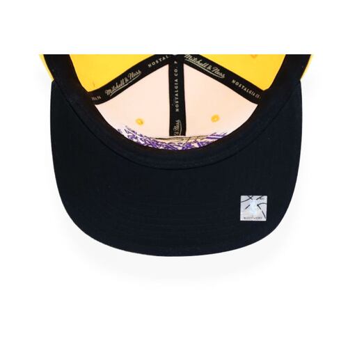 Gorra Mitchell & Ness Snapback Lakers Amarillo JS190786