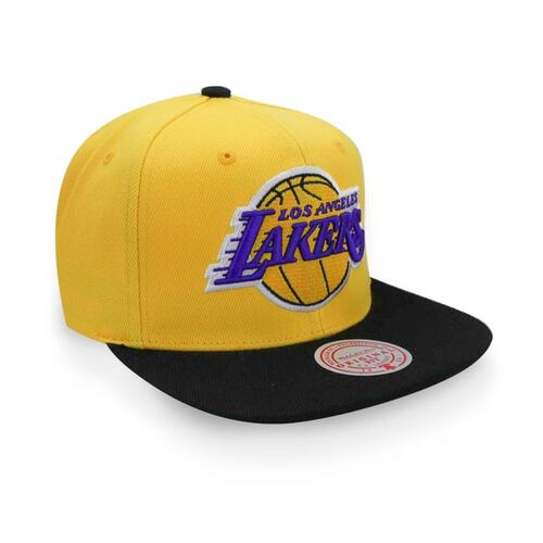 Gorra Mitchell & Ness Snapback Lakers Amarillo JS190786