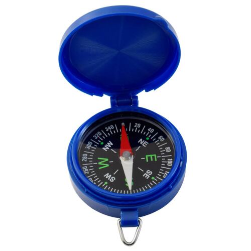 Brújula Escolar Para Niños PVC Azul C/Cordón Wallis 