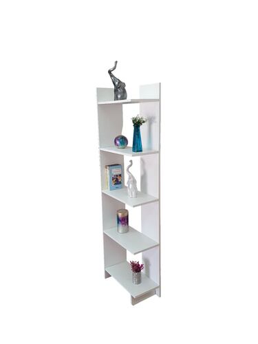 Librero Esquinero Minimalista, Moderno, Práctico Y Elegante (Blanco)