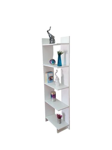 Librero Esquinero Minimalista, Moderno, Práctico Y Elegante (Blanco)