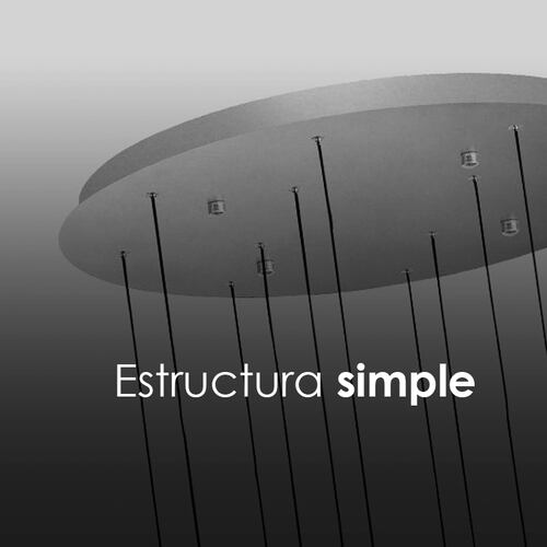 lampara colgante led minimalista luciernagas  12 luces LED escalera descendente