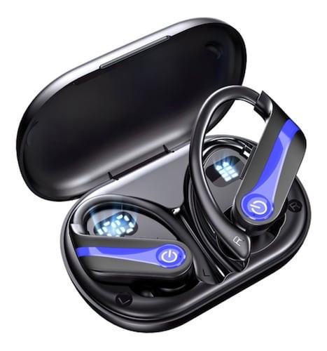 Audífonos Inalámbricos Bluetooth Deportivos V5.3 Negros Azul